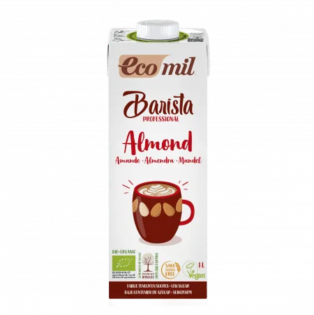 EcoMil Barista Amande Calcium sans Sucre 1 L