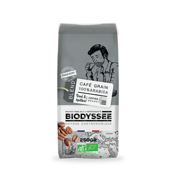 Biodyssee Cafe Grain 100 % Arabica Medium 250 g