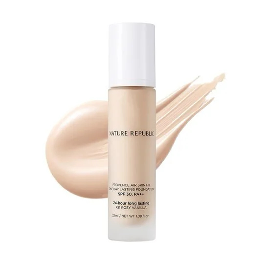 Nature Republic Provence Air Skin Fit One Day Lasting Foundation P21 Rosy Vanilla SPF30 Pa++ 32 ml