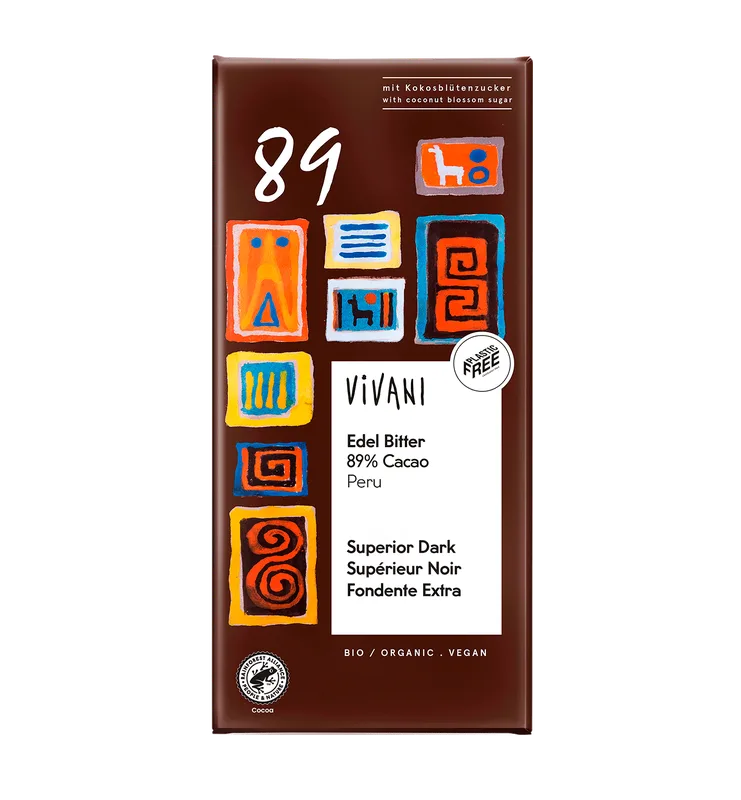 Vivani Tablette Chocolat Superieur Peru 89% 80 g