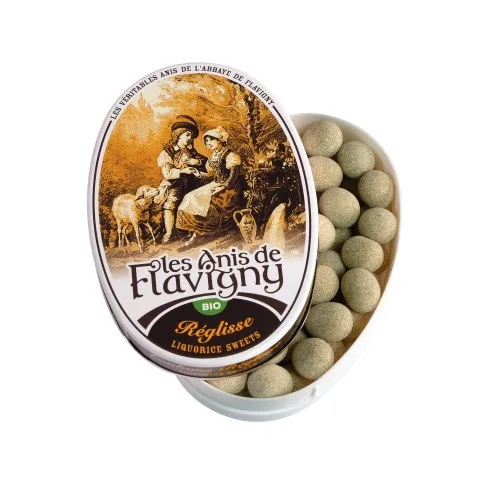 Les Anis de Flavigny Boite de Bonbons A la Reglisse