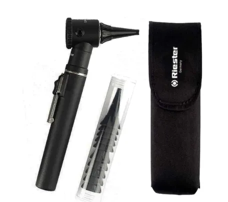 Riester Otoscope pen-scope® en pochette, Eclairage directe à Xénon 2,5V R2056-201