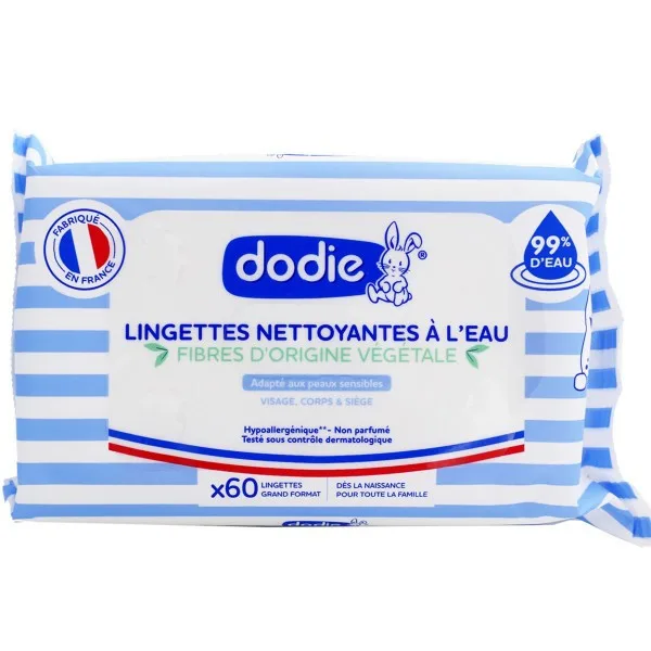 Dodie Lingettes Netoyantes A l'Eau X70