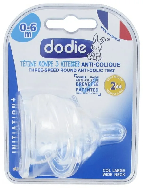 Dodie Tetine Initiation+ Anti Colique D2 0-6M X2