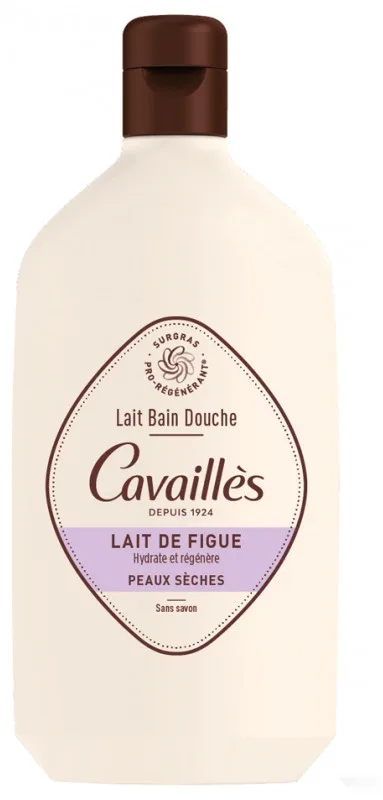 Roge Cavailles Lait Bain et Douche Hydratant Lait de Figue 400 ml