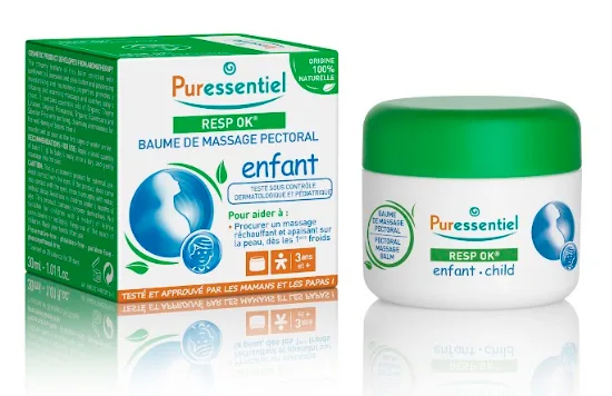 Puressentiel Respiratoire Baume de Massage Pectoral Enfant 4 He Pot 60 ml