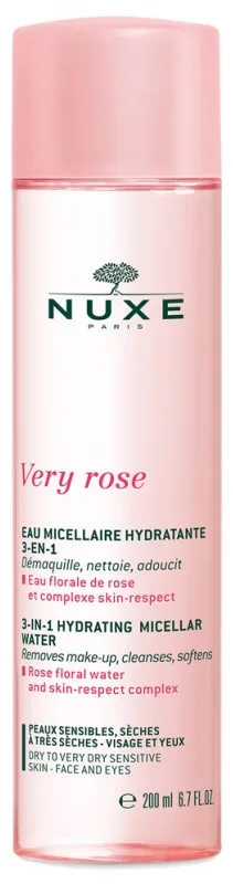 Nuxe Very Rose - Eau Démaquillante Peaux Sensibles, sèches à très sèches 200 ml