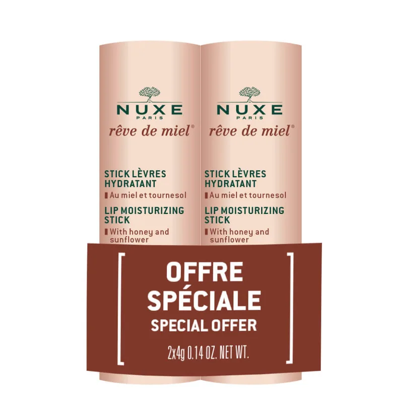 Nuxe Rêve de Miel - Duo Stick lèvres 2 x 4 g
