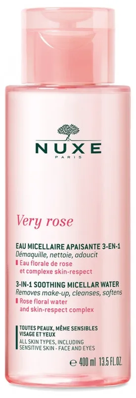 Nuxe Very Rose - Eau démaquillante 3 en 1 400 ml