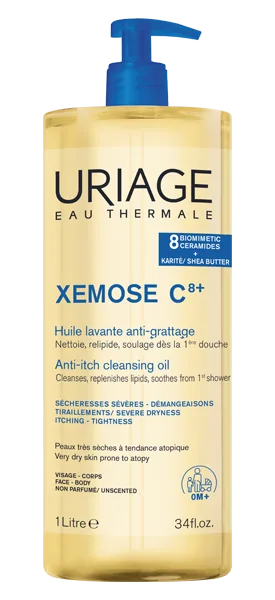 Uriage Xemose C8+ - Huile Lavante Anti-Grattage 1 L
