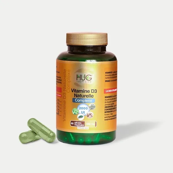 Hug Vitamine D3 Naturelle Complexe 2000UI