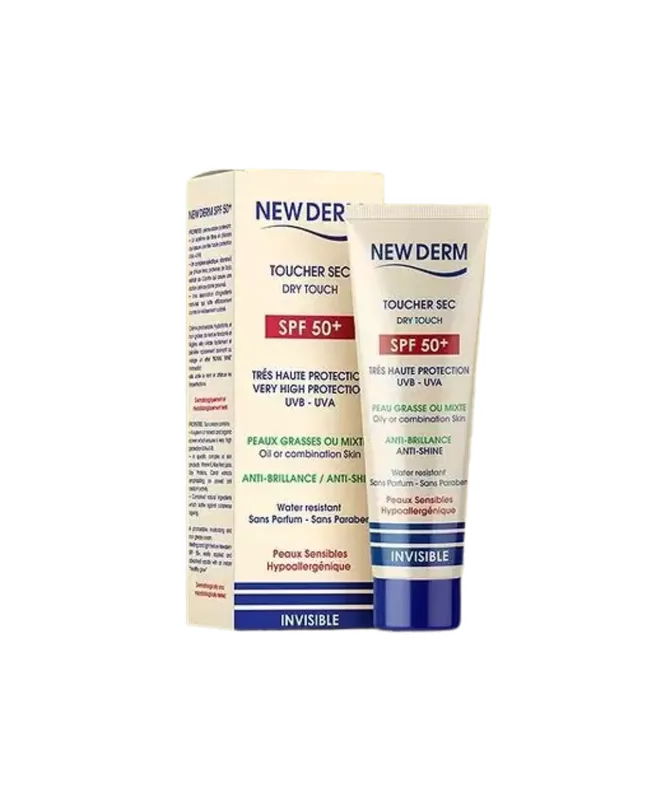 Newderm Ecran Invisible Toucher sec spf50+ 50 ml