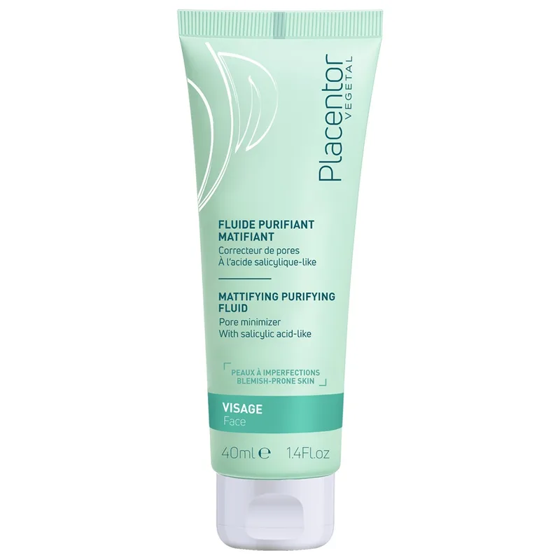 Placentor Fluide Purifiant Matifiant "peaux mixtes à grasses" 40 ml