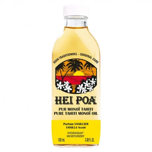 Hei Poa Soins traditionneles multi-usage pur monoï tahiti-parf vanillier 100 ml