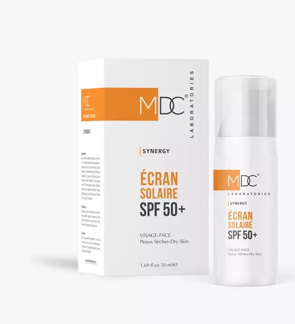MDC Synergie Ecran solaire spf50+ Peau Sèche 50 ml