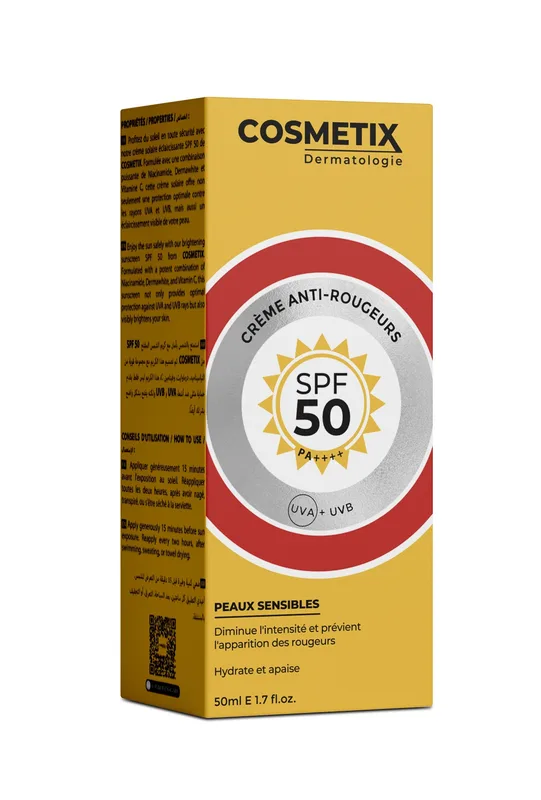 Cosmetix Dermatologie Soin 2X1 Anti-Rougeurs SPF50 50 ml