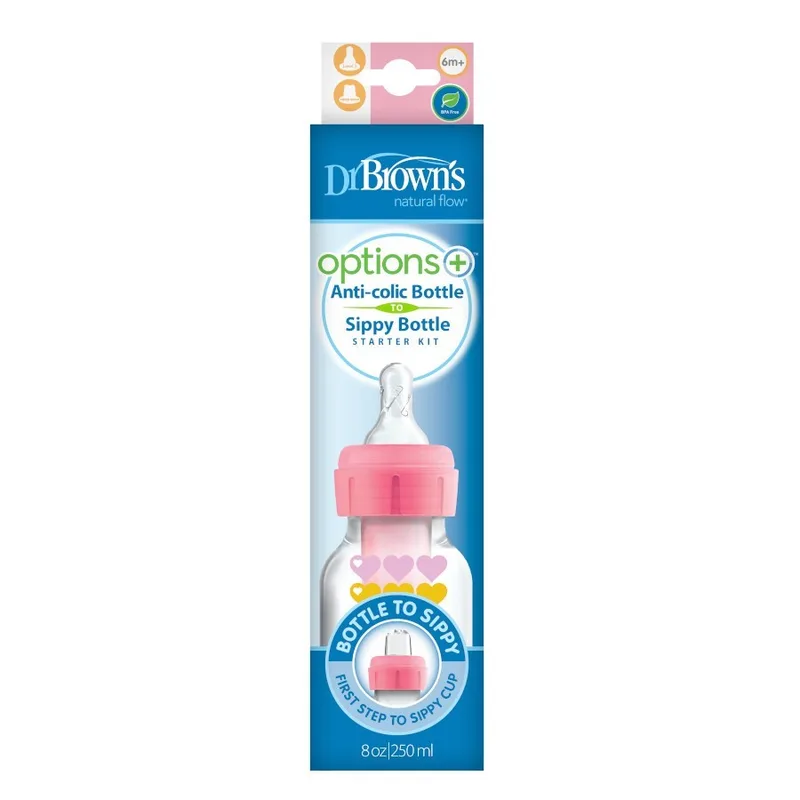 Dr Brown’s Biberon Cole Etroit Pink 250 ml SB8191