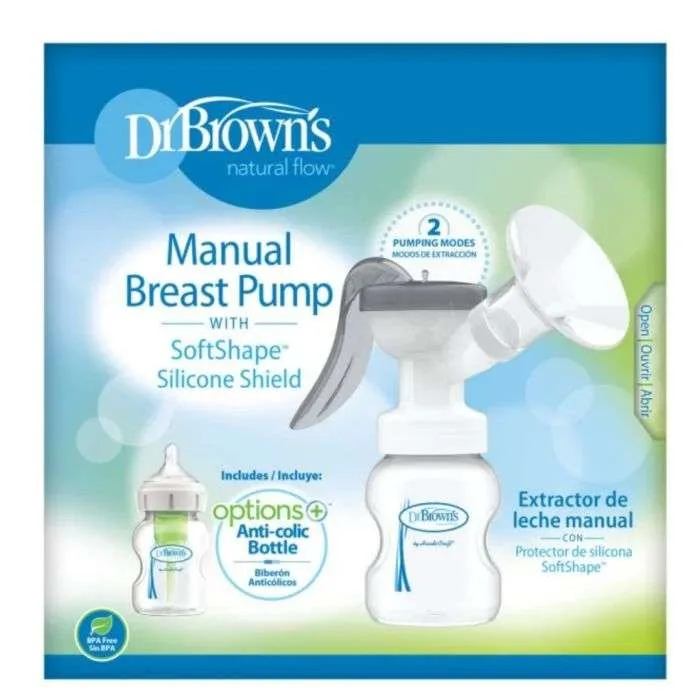 Dr Brown’s Tire Lait Manuel avec Teterelle en Silicone Softshape