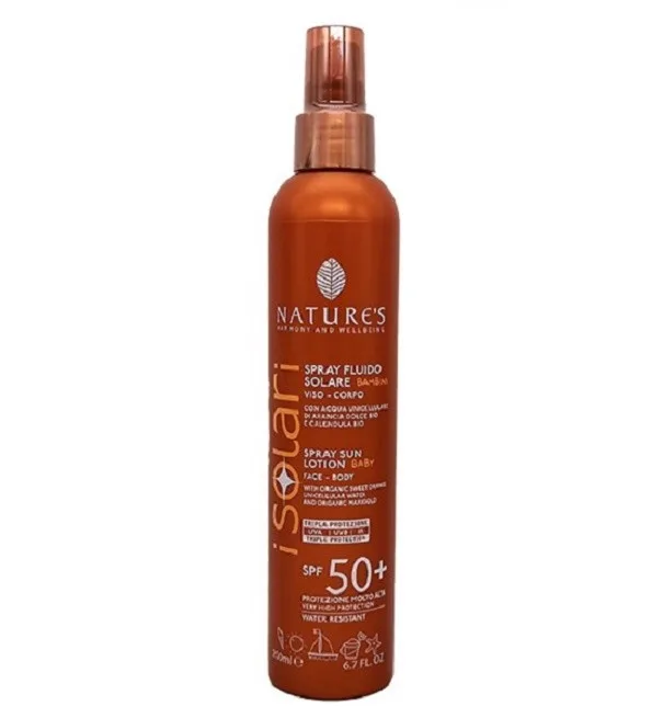 Natures Isolari Spray Fluide Solaire Baby Spf50+ 200 ml