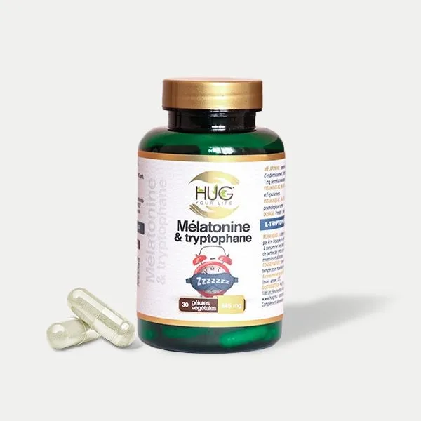 Hug Natural Melatonine et Trytophane 30 Gelules
