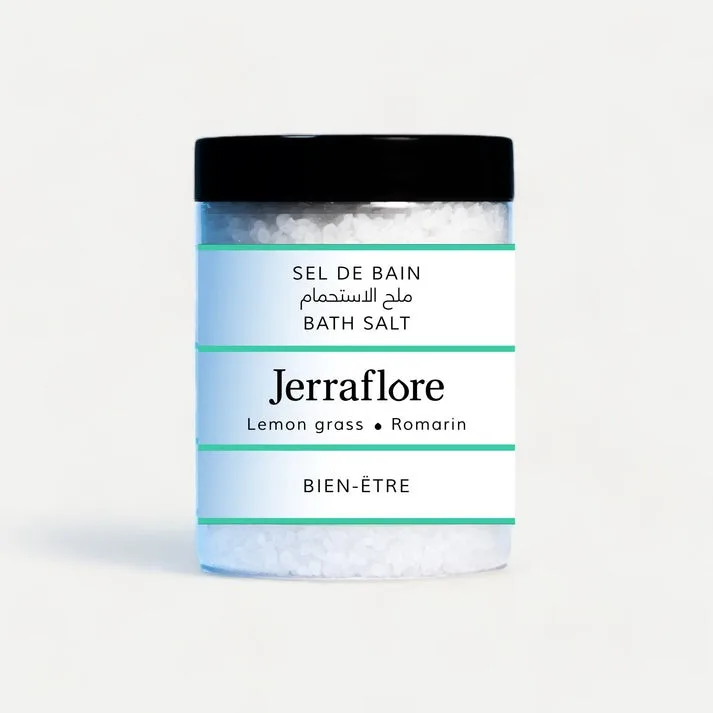 Jerraflore Sel de Bain Lemon Grass & Romarin 400 g