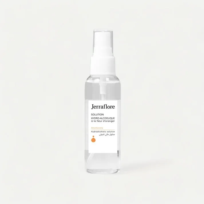 Jerraflore Solution Hydro-Alcoolique à la Fleur d'Oranger 60 ml