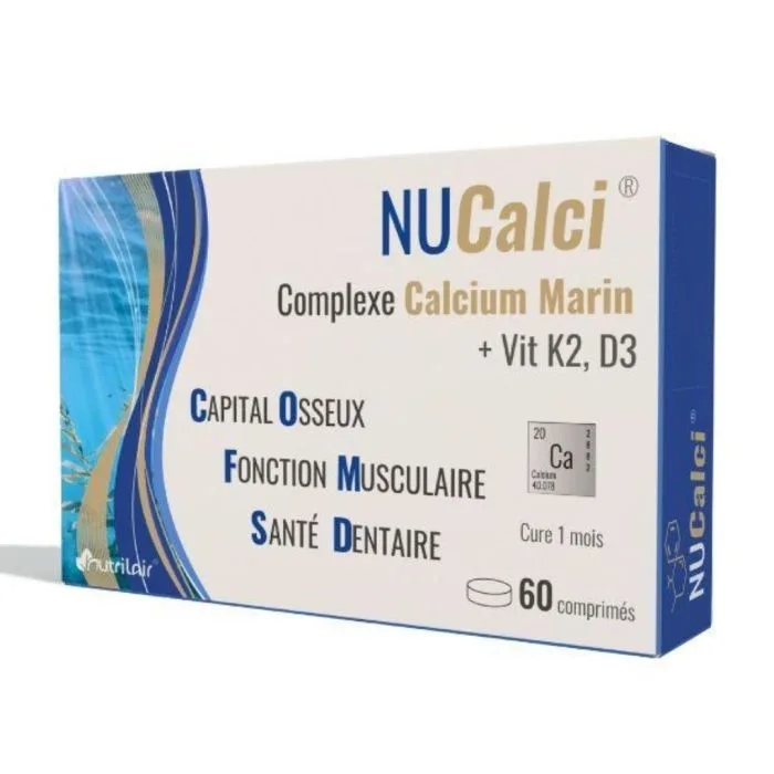 Nutrimax Nucalci Complexe Calcium Marin 60 Comprimes
