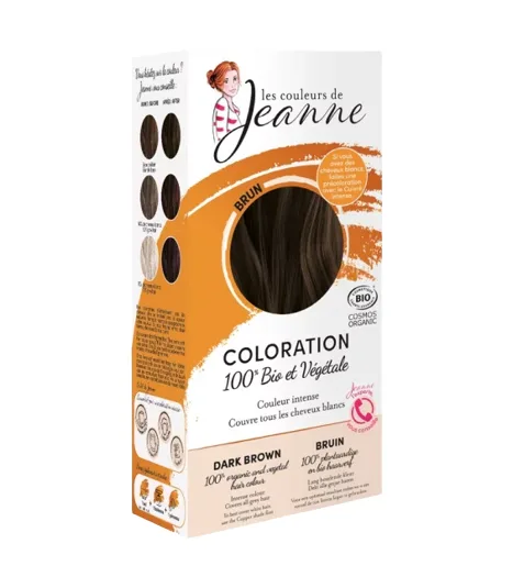 Les Couleurs de Jeanne Coloration Brun 100% Vegetale 2x50 g