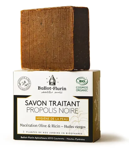 Ballot-Flurin Savon Traitant Propolis Noire 100 g