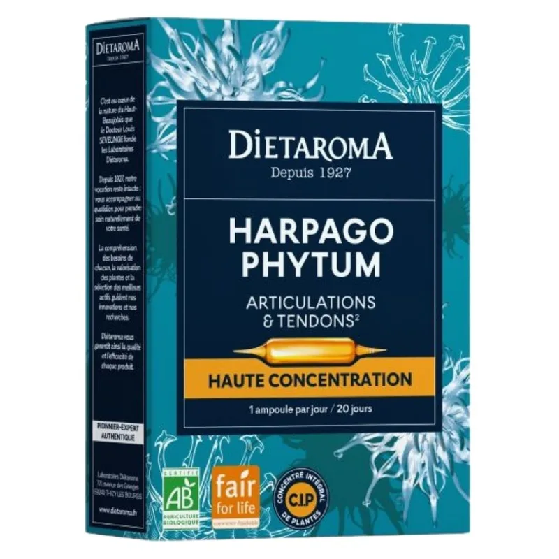 Dietaroma Harpagophytum Bio 20 Ampoules