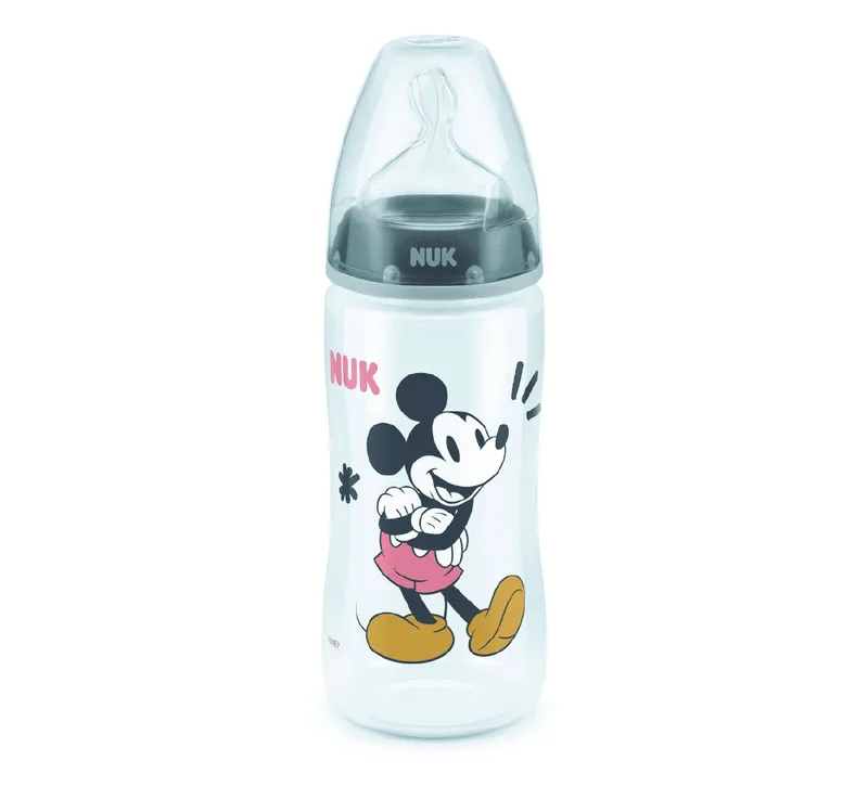 NUK Biberon Mickey pp Température 6-18m 300 ml
