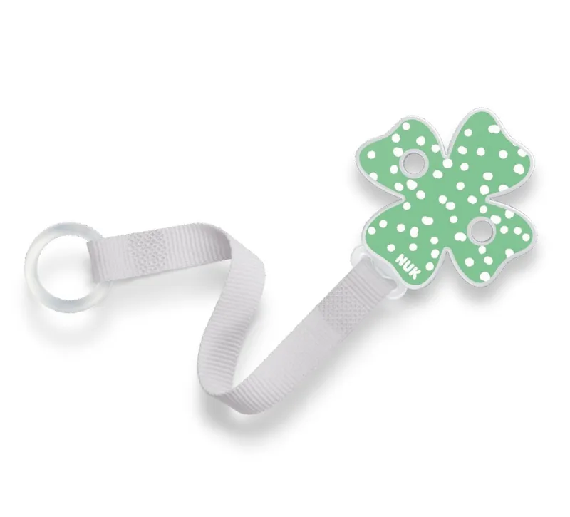 NUK Attache-sucette tissu fleur vert