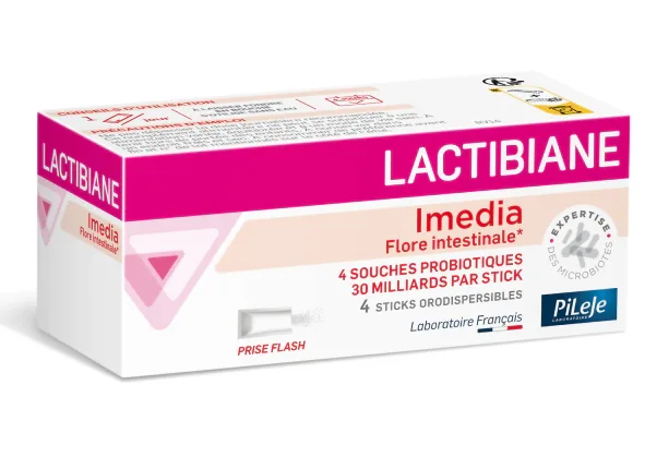 Pileje Lactibiane Imedia Poudre Orodispersible 4 sticks