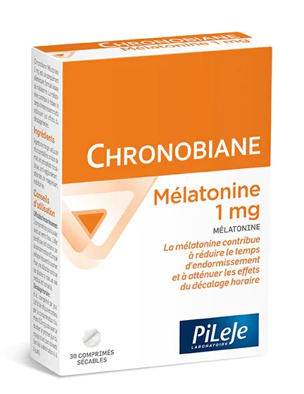 Pileje Chronobiane Mélatonine 1 mg 30 comprimés
