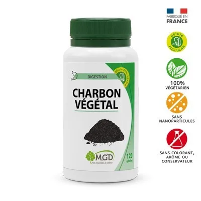 Mgd nature Charbon végétal 200 gélules