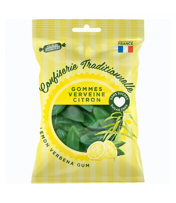 Ma petite confiserie Gommes Verveine Citron sans sucres 100 g