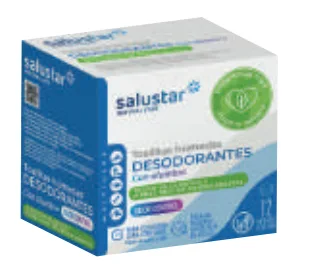 Salustar Lingettes Deodorantes A l'Allun Unidose 12 Unites