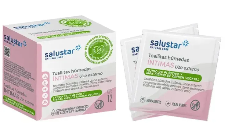 Salustar Hygiène Intime Lingettes Humides Unidoses 12 unités