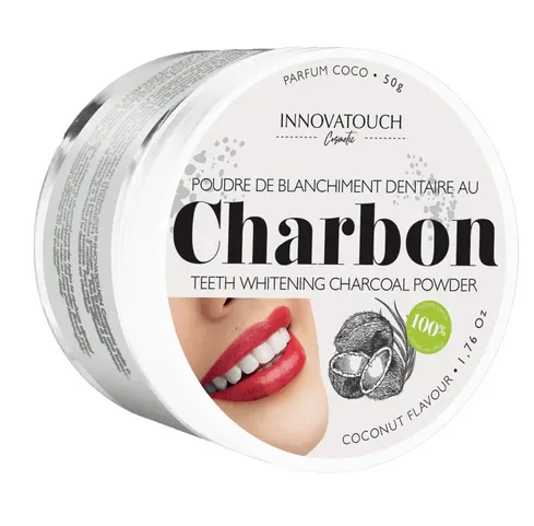 Innovatouch Poudre de blanchiment dentaire au charbon parfum coco 50 g