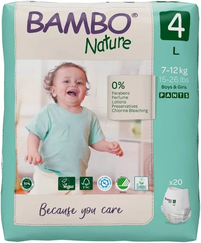 Bambo Nature culote d'apprentissage T4 (7-14 kg) | 20 u