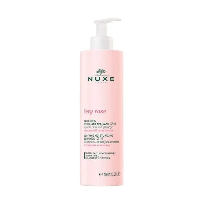 Nuxe Very Rose Lait Corps Hydratant Apaisant 24h 400 ml