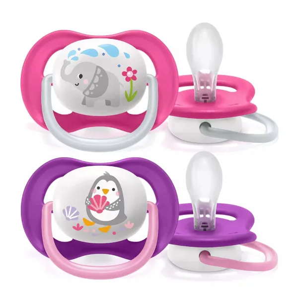 Avent Sucette Ortho 6-18M Grl Elep/peng - SCF080/08