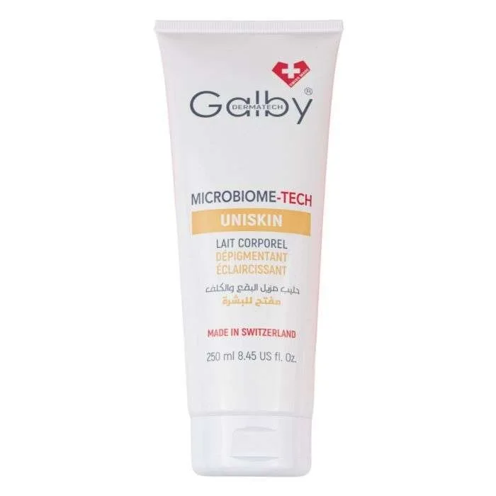 Galby Uniskin Microbiome Tech Lait Corporel Depigmentant Eclaircissant 250 ml