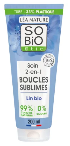 SO'BiO Soin Cheveux Boucles Lin 200 ml
