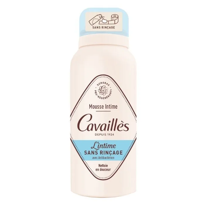 Roge Cavailles Mousse Intime sans Rincage avec Antibacterien 100 ml
