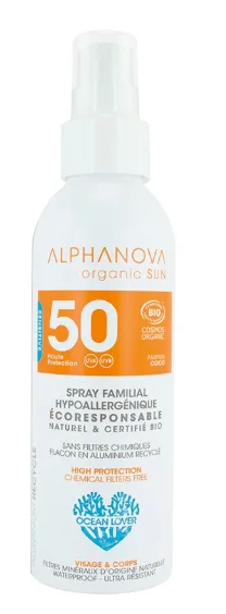 Alphanova Spray solaire familial certifié bio 150 g