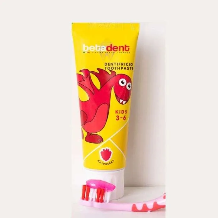 Betadent Dentifrice Kids 3-6 Ans Gout Framboise 75 ml