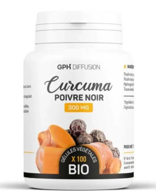 Gph Diffusion Curcuma et Poivre Noir 100 Gelules