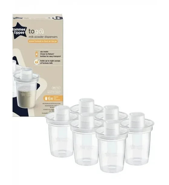 Tommee Tippee Lot de 6 Destributeurs de Lait en Poudre