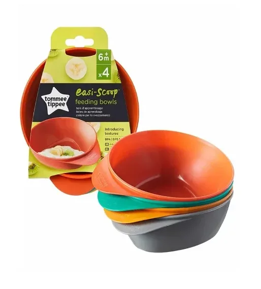 Tommee Tippee Lot de 4 Bols pour Bébé Easi Scoop